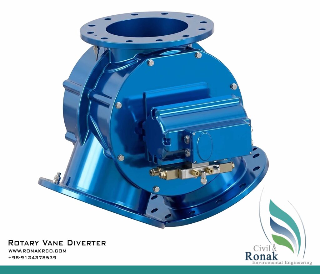 شیر دایورتر صنعتی Rotary Diverter Valveروناک صنعت رامونا