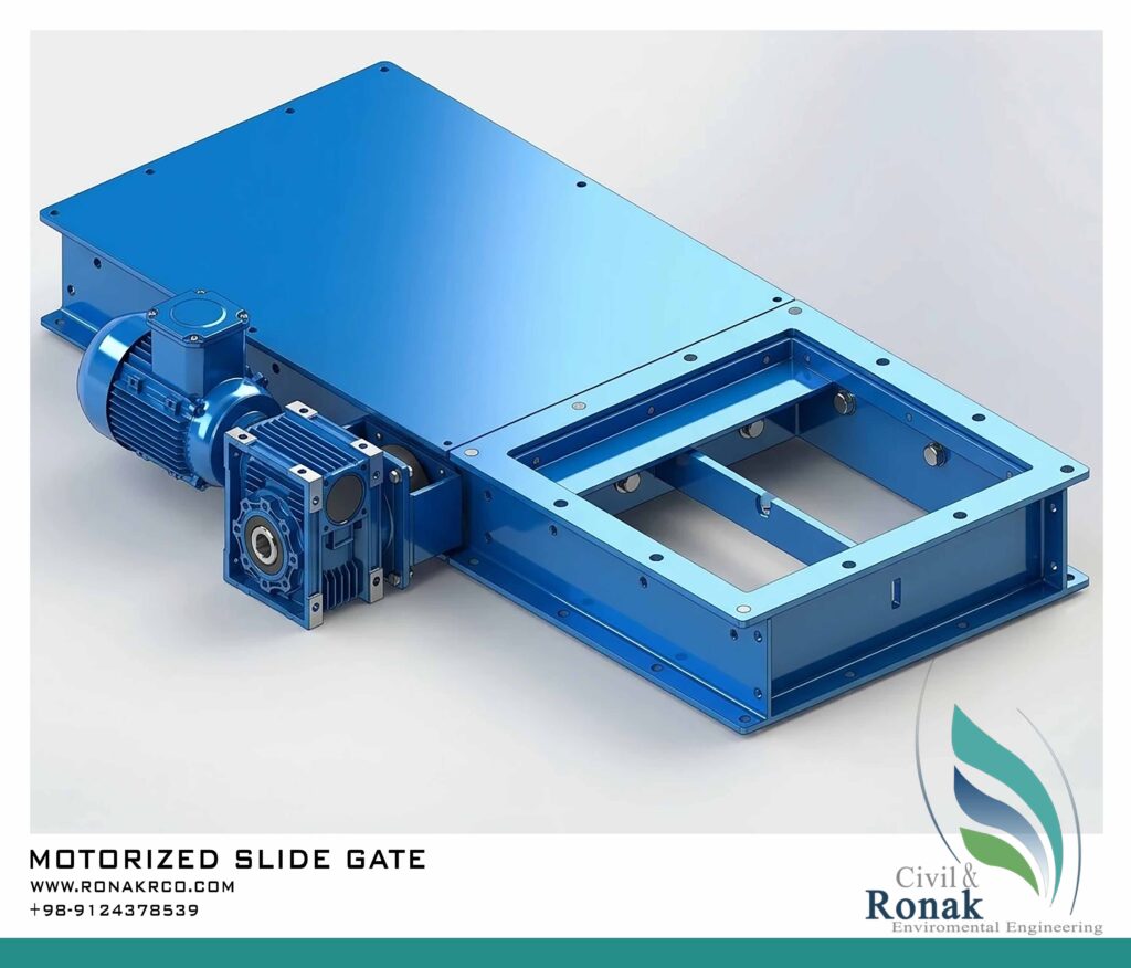 دریچه(اسلاید) کشویی برقی Electric Actuated Slide Gate Valve
